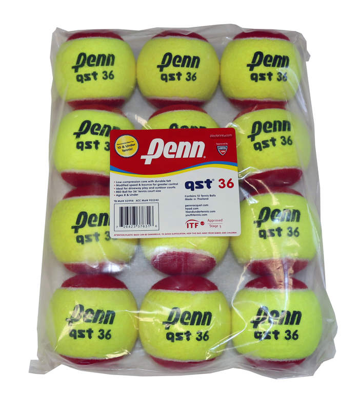 PENN QST 36 - RED FELT - 12 Balls