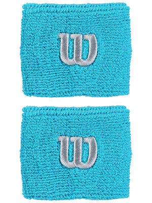 Bracelets De Sudation Wilson Bleus - Lot De 2 Pour Sport (tennis, Basket, Gym)